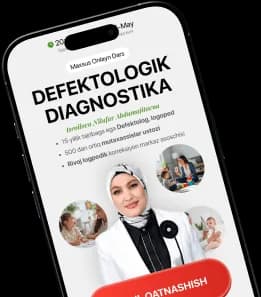 Сайт вебинара по дефектологической диагностике на экране телефона